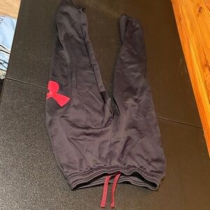 Under Armour Kids Black and Red Bottoms